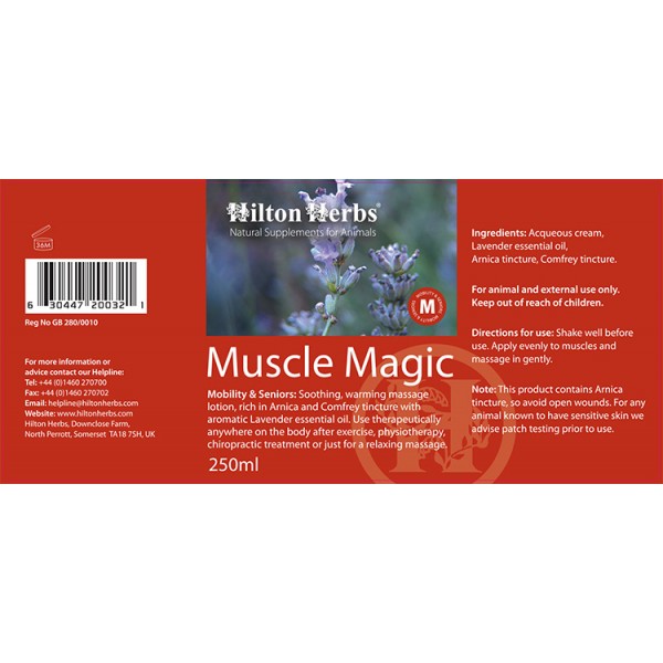 Muscle Magic - 0.5pt Bottle Label